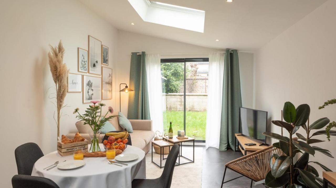Le Nid Douillet : Superbe Appartement + Jardin Privatif Rouen Bagian luar foto
