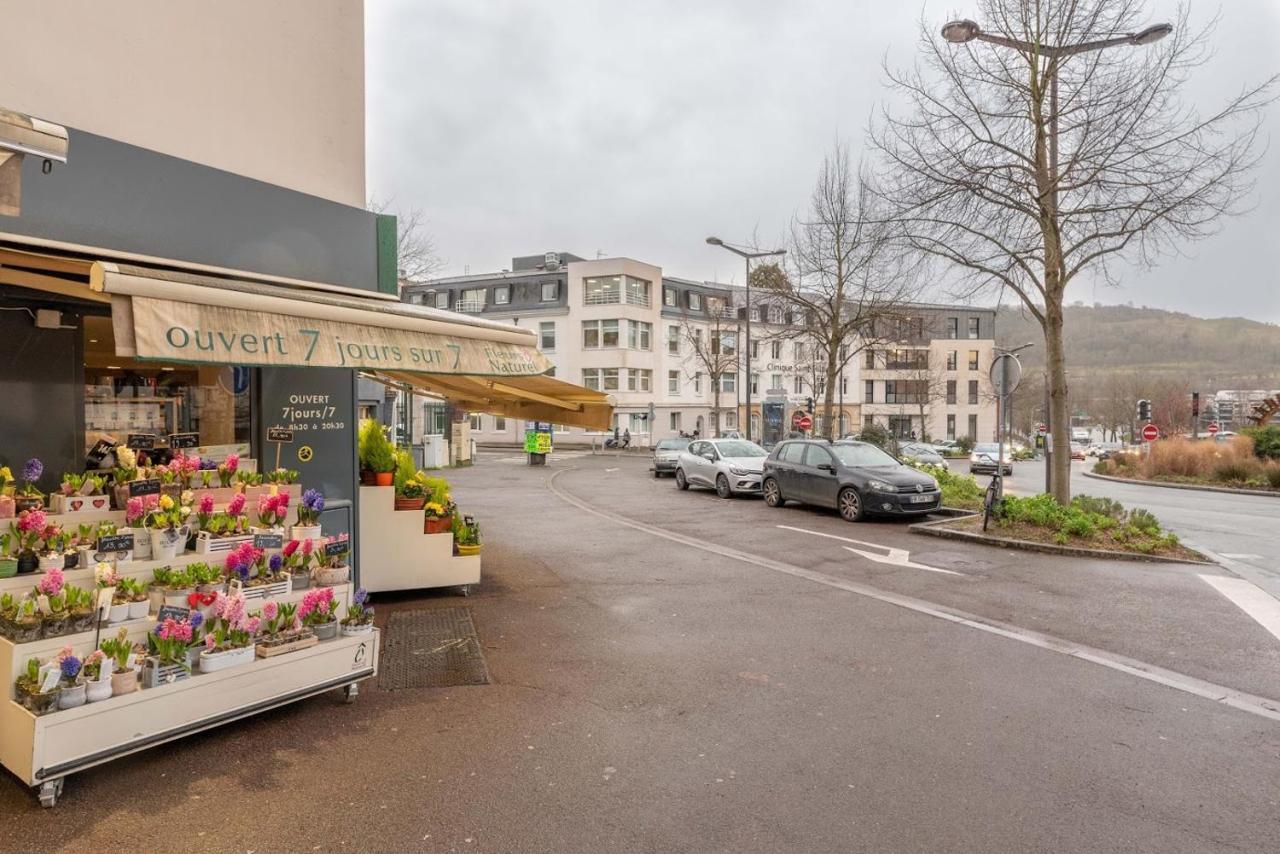 Le Nid Douillet : Superbe Appartement + Jardin Privatif Rouen Bagian luar foto